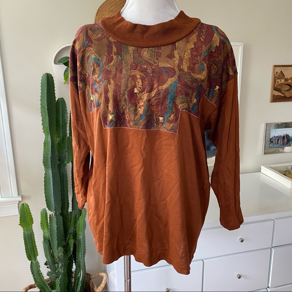 Vintage Cricket Lane Embellished Knit Top Southwestern Style - Picture 12 of 13